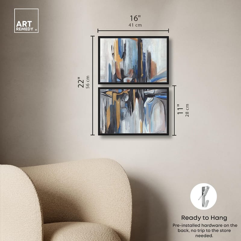 Meditation Mood Canvas Set of 2 by Art Remedy