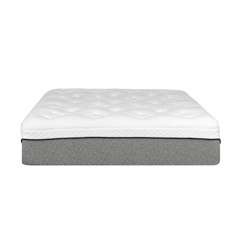 13 in. Gel Memory Foam Bed Mattress in a Box, Comfort Cool Mattress, White