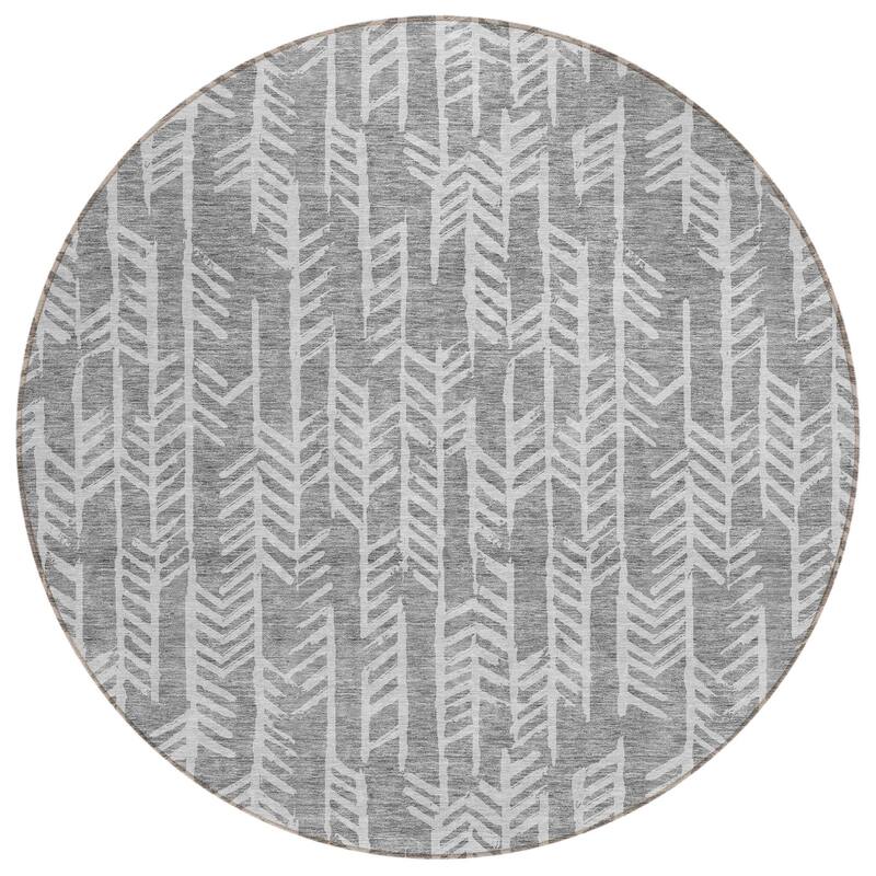 HomeRoots Tribal Transitional Rectangle Outdoor Rug