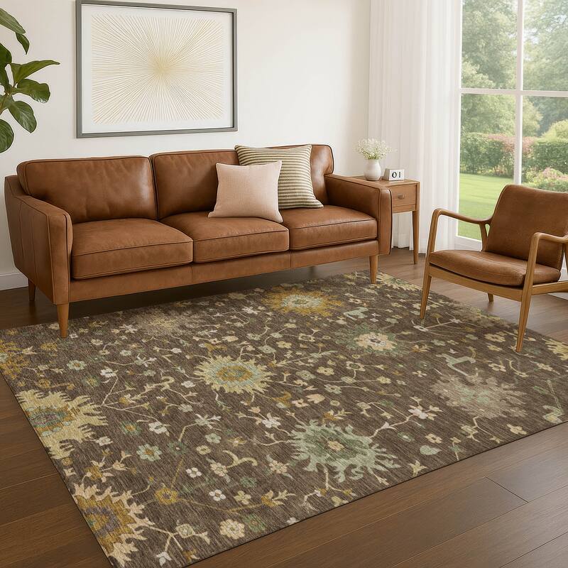 Machine Washable Indoor/ Outdoor Global Dillon Chantille Rug