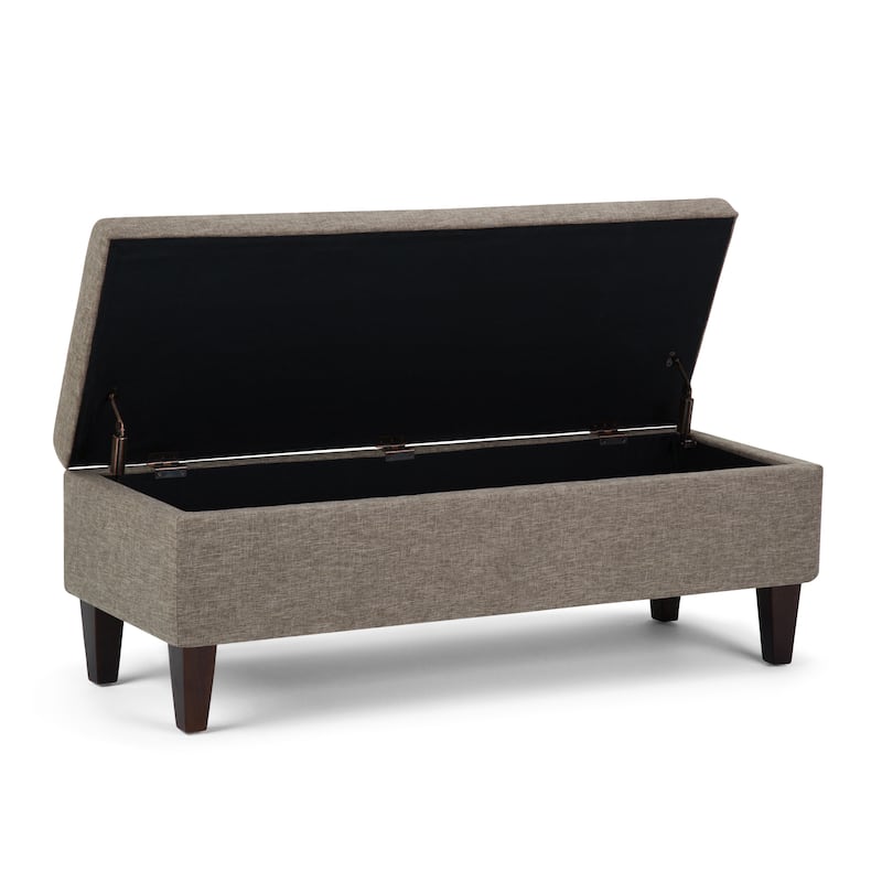 WYNDENHALL Garret 48 inch Wide Contemporary Rectangle Storage Ottoman
