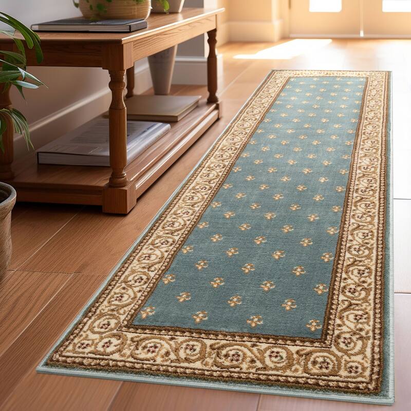 Well Woven Barclay Fleur De Lis Traditional Oriental Living Room Rug
