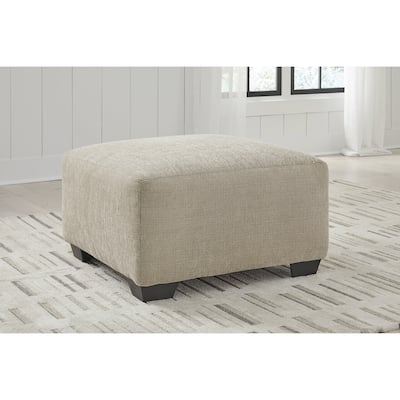 Signature Design by Ashley Brogan Bay Brown/Beige Oversized Accent Ottoman