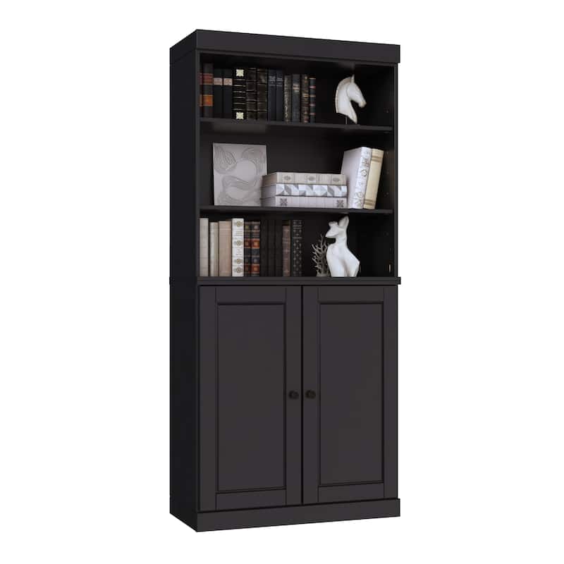 100% Solid Wood 6-Shelf Bookcase with Optional Doors by Palace Imports