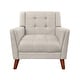 preview thumbnail 9 of 57, Candace Fabric Arm Chair and Loveseat Set by Christopher Knight Home