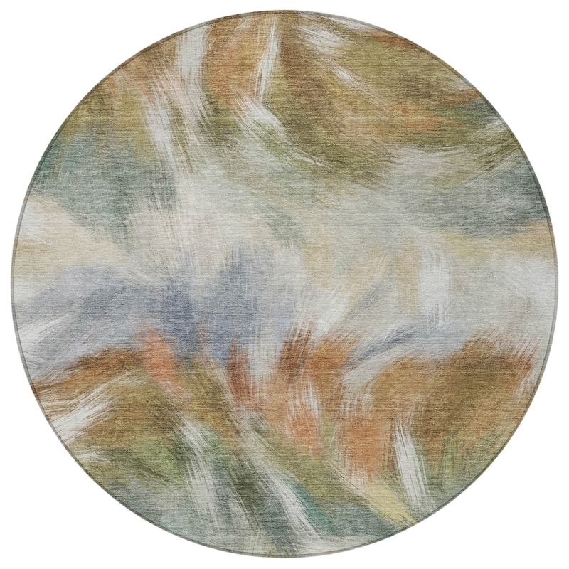 HomeRoots Abstract Transitional Rectangle Outdoor Rug