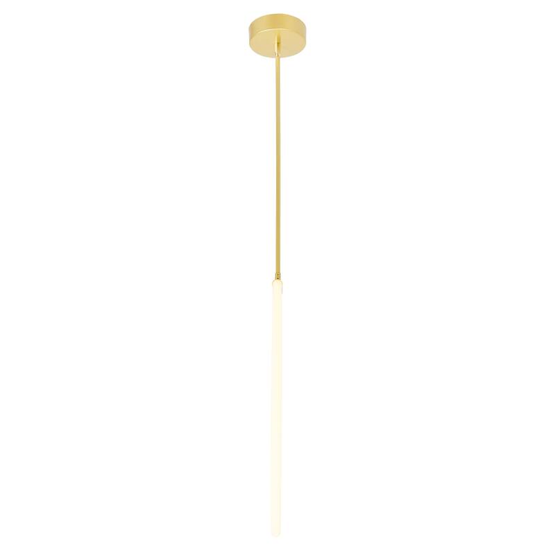Hoops 1 Light LED Chandelier With Satin Gold Finish - Satin Gold