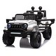 preview thumbnail 7 of 58, Ride on truck car for kid,12v7A Kids ride on truck 2.4G W/Parents Remote Control White