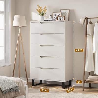 Freestanding 5 Storage Dresser for Bedroom