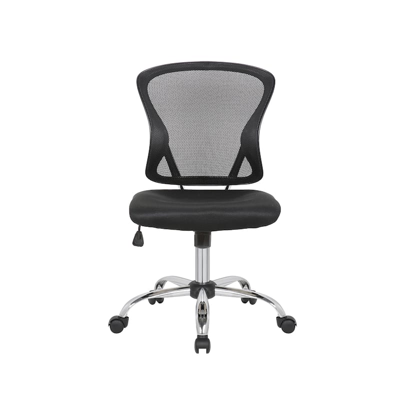 Porthos Home Cody Armless Office Chair, Mesh Back, Adjustable Height
