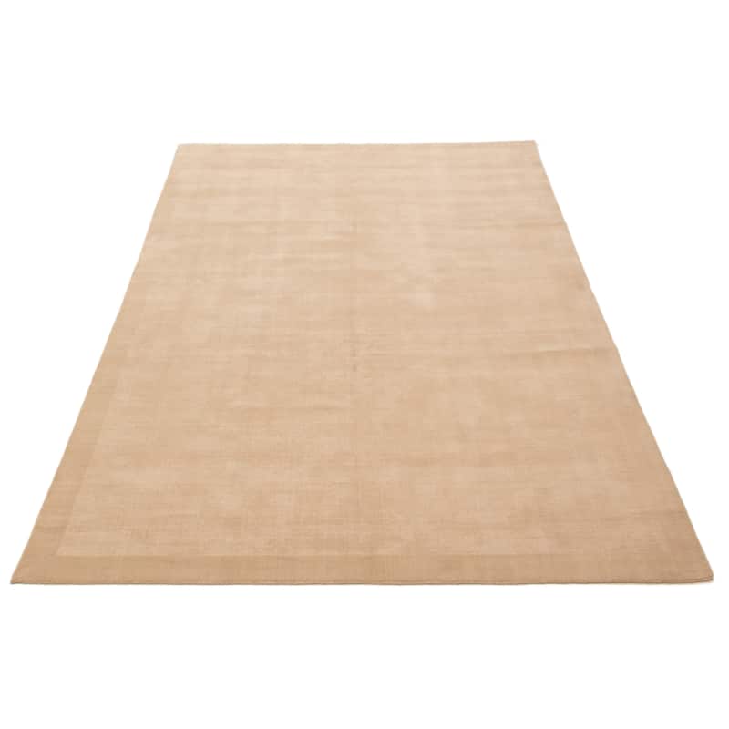 ECARPETGALLERY Hand Loomed Kashkuli Gabbeh Khaki Wool Rug - 6'6 x 9'11
