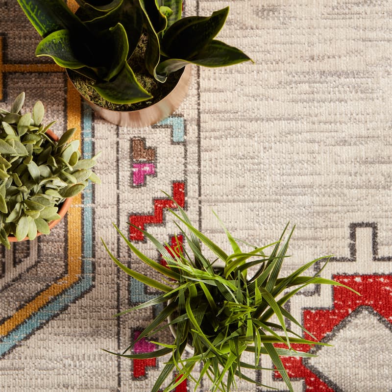 The Curated Nomad Don Chee Tribal Medallion Indoor/ Outdoor Area Rug