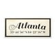 preview thumbnail 1 of 4, Stupell Coordinates Atlanta Wall Art - 7 x 17 7 x 17