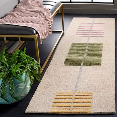 SAFAVIEH Handmade Genre Hans Mid-Century Modern Wool Rug