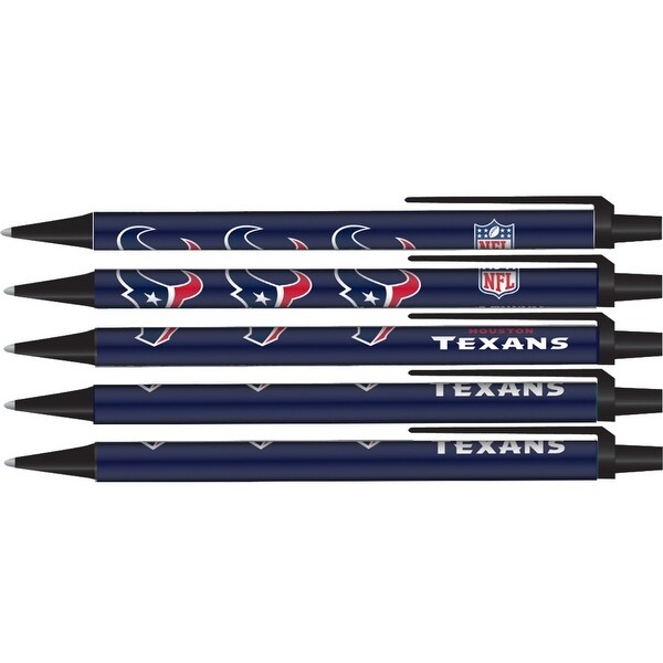 Houston Texans Pens Click Style 5 Pack