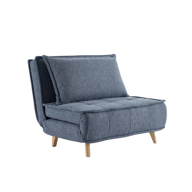Art Leon Modern Modular Convertible Sofa Chair - Single-Blue