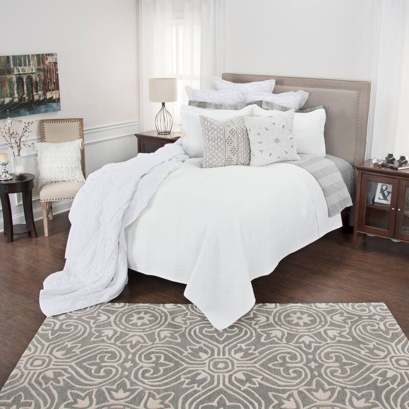 Lydia White Diamond Cotton Sham
