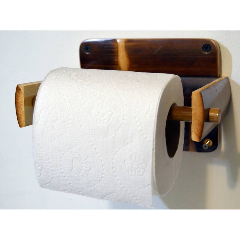 Toiler Paper Holder Rustic Style - Brown - 6