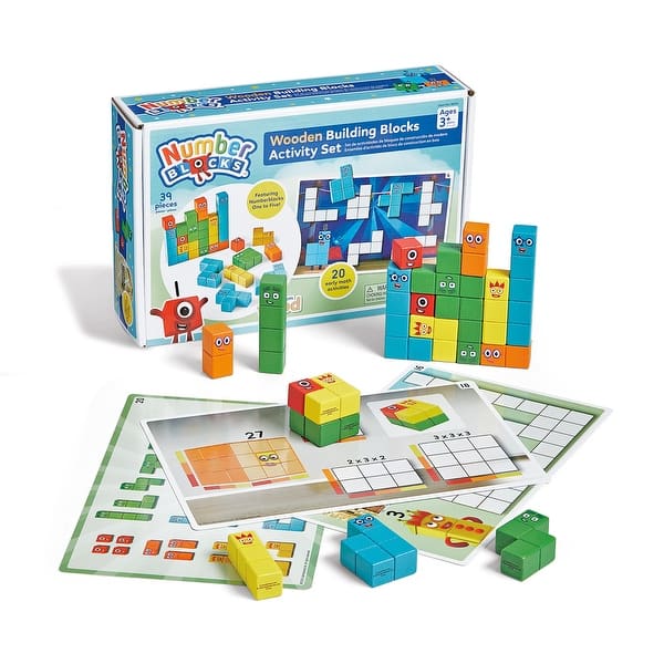 slide 2 of 11, Hand2Mind Numberblocks Wooden Building Blocks Activity Set - Multi Multi - Kids