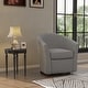 preview thumbnail 30 of 92, Modern Upholstered Swivel Barrel Chair Living Room Accent Chair