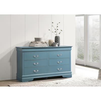 Louis Phillipe 2 6-Drawer Dresser