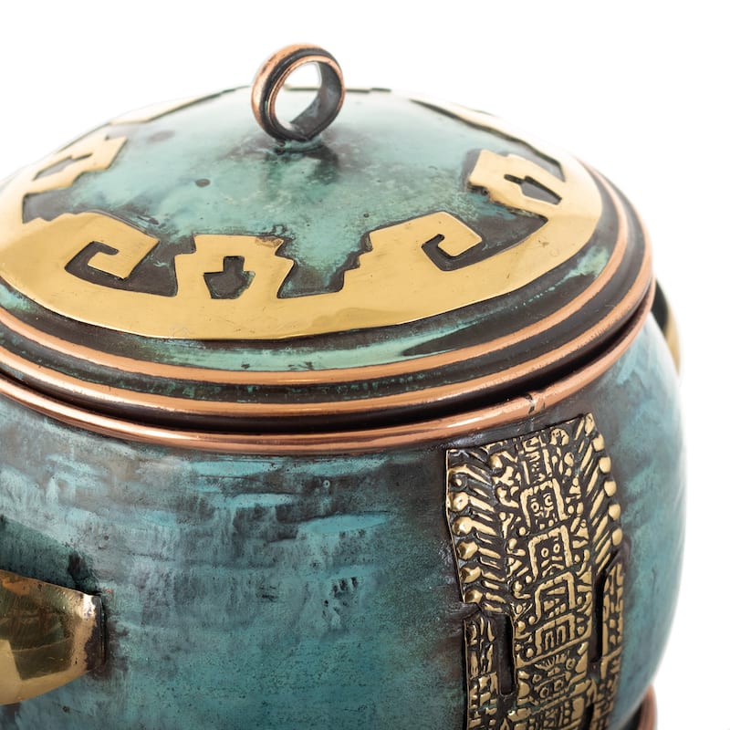 Novica Handmade Andean Deities Copper And Bronze Decorative Boxes (Set Of 4)