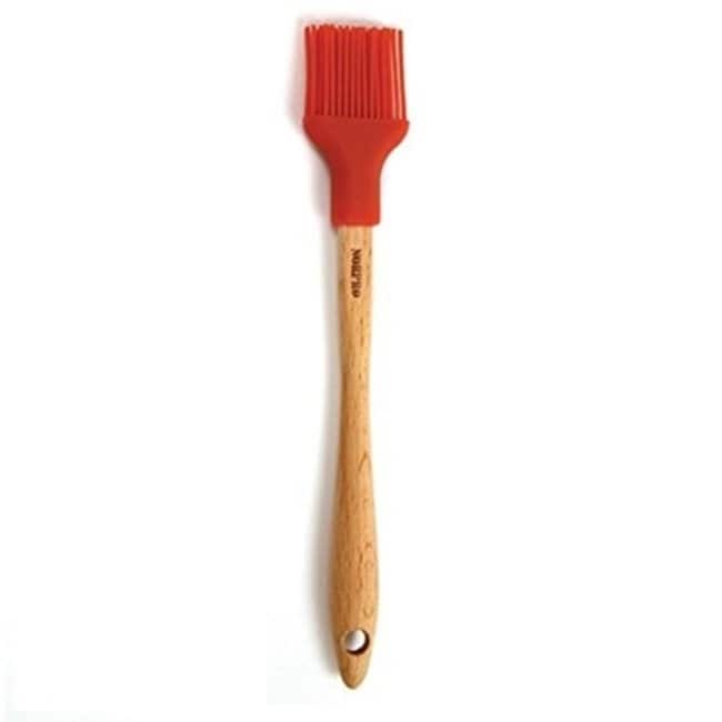 Norpro 7" Mini Heat-Resistant Silicone Basting Brush - For Pastry Glazes, Baking, Meat Sauces