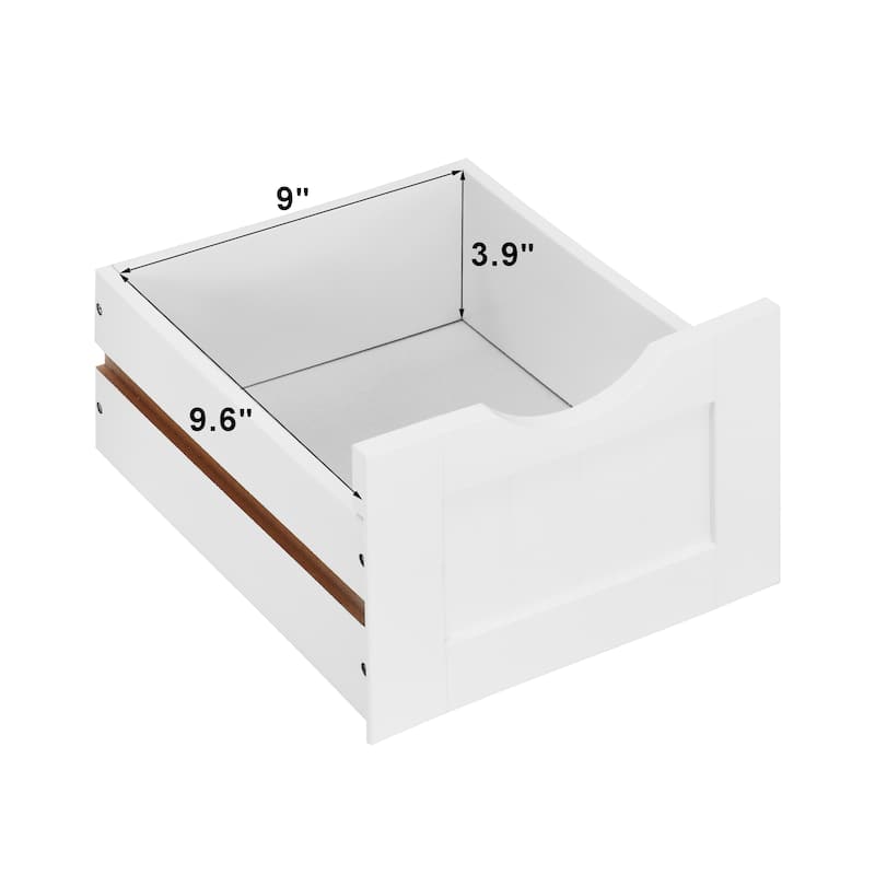 Anmytek White 4 Drawer Freestanding Bathroom Storage Cabinet