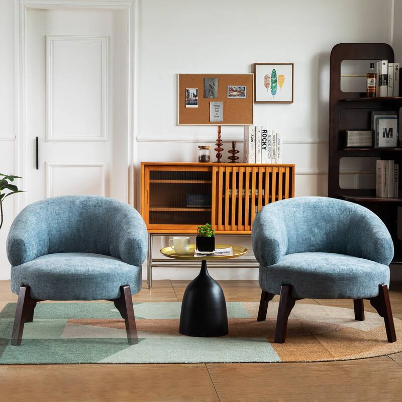 XINMICS Modern Accent Chair Upholstered Armchair for Living Room, Bedroom