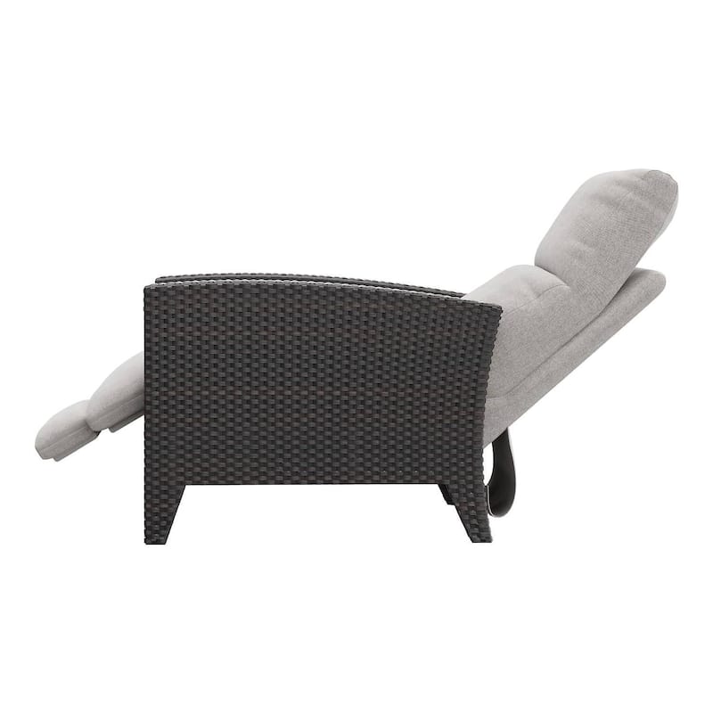 Outdoor Wicker Recling Patio Chair for Garden, Poolside