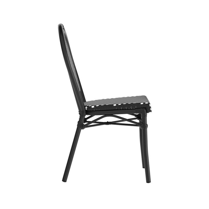 Stacking Bistro Chairs with Metal Frames