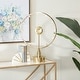preview thumbnail 1 of 13, Gold Stainless Steel Metal Large Open Frame Decorative Clock - 19 x 7 x 25 Gold