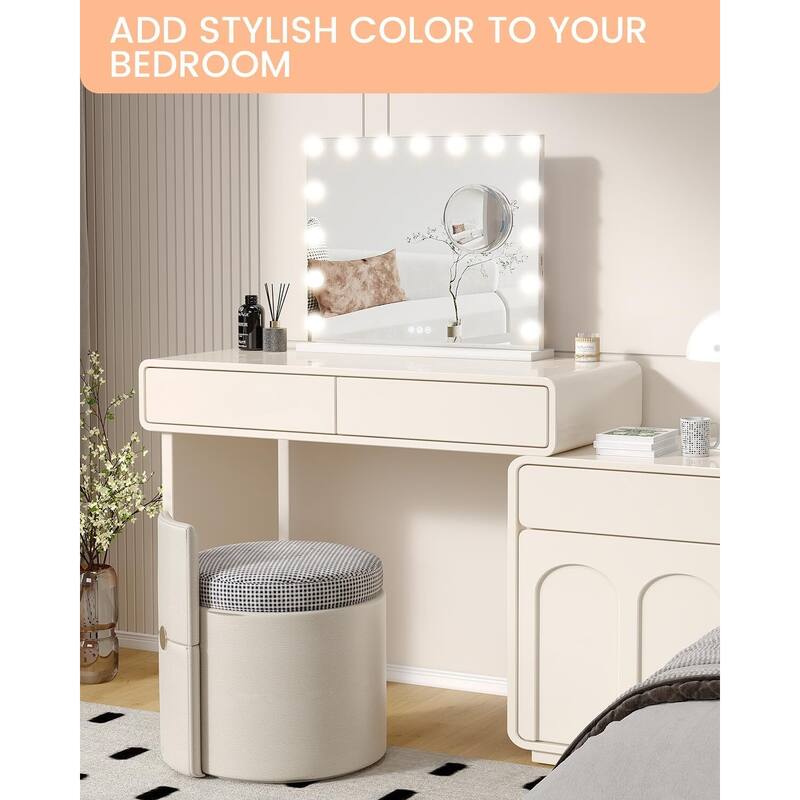 23" x 18" Vanity Mirror with Lights - White_23"*18"