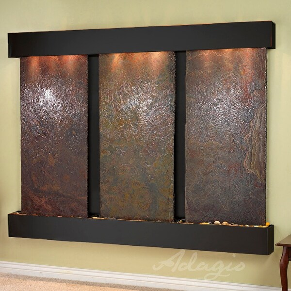 Deep Creek Falls Fountain - Blackened Copper - Squared Edges - Choose Options