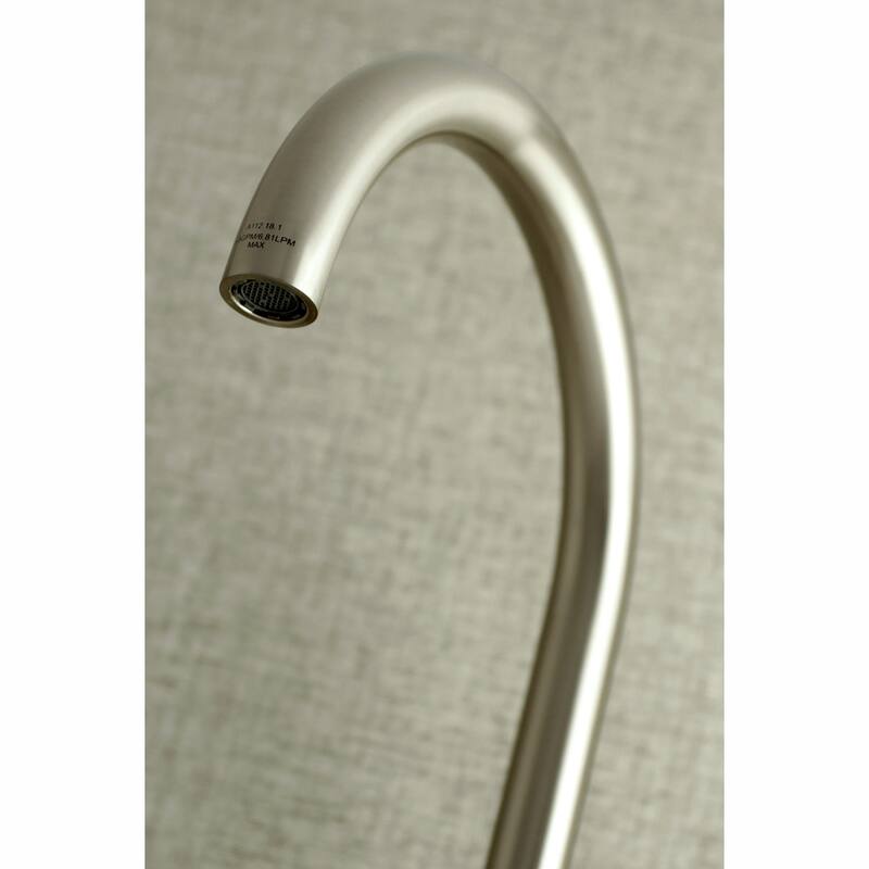 Kingston Brass Concord 8 in. Adjustable Center Wall Mount Kitchen Faucet