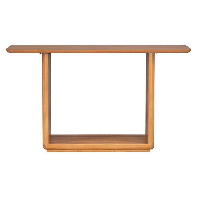 Mirod Elegant Minimalist Console Table with Curved Corners
