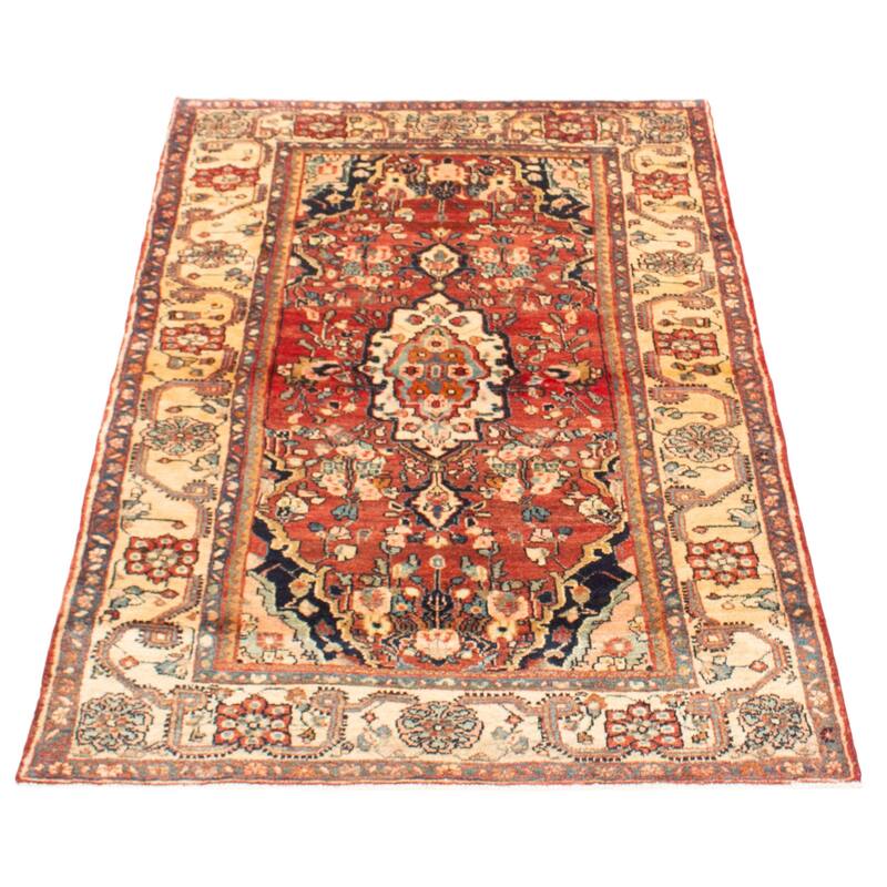 ECARPETGALLERY Hand-knotted Anadol Red Wool Rug - 4'1 x 6'2