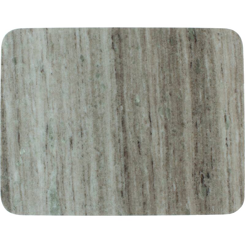 Aurelle Home Modern Solid Marble I-Beam Accent Table