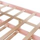 preview thumbnail 15 of 15, Pink Full Size Solid Wood House Bed with Trundle & Storage