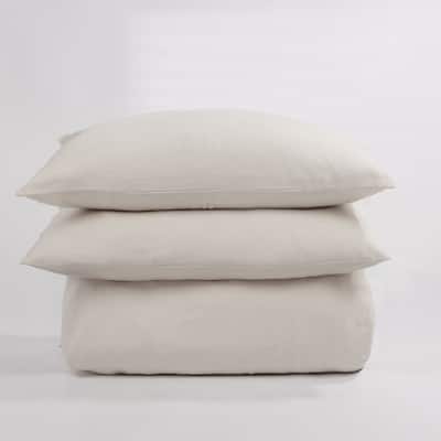 Manoli Duvet Cover, White, Queen Set