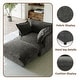 preview thumbnail 25 of 47, 39"W Oversized Chenille Comfy Cloud Chaise Lounge with Ottoman