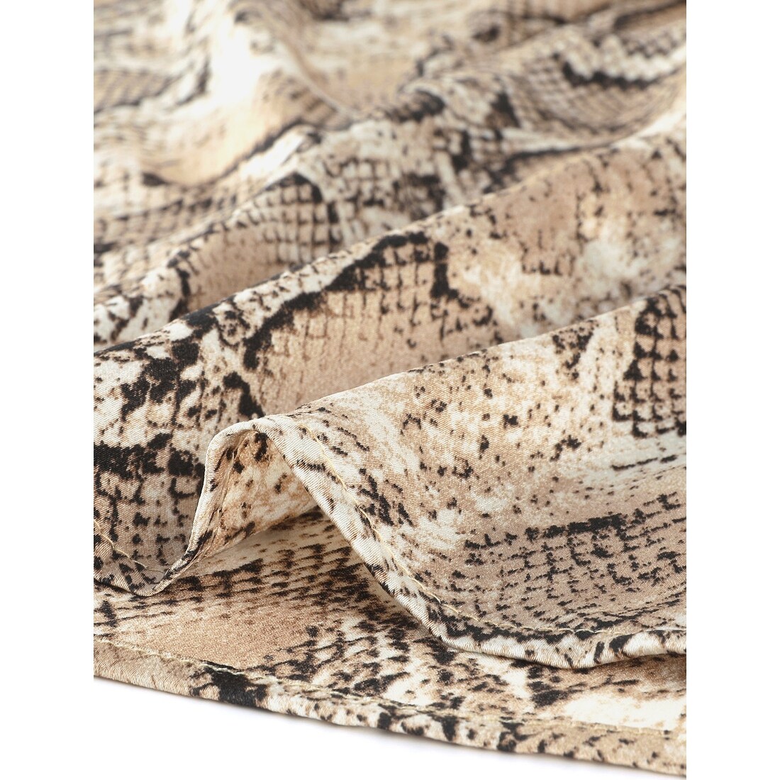 snake print wrap midi dress