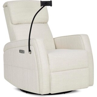 Evolur Maverick Power Recline Glider with Device Holder