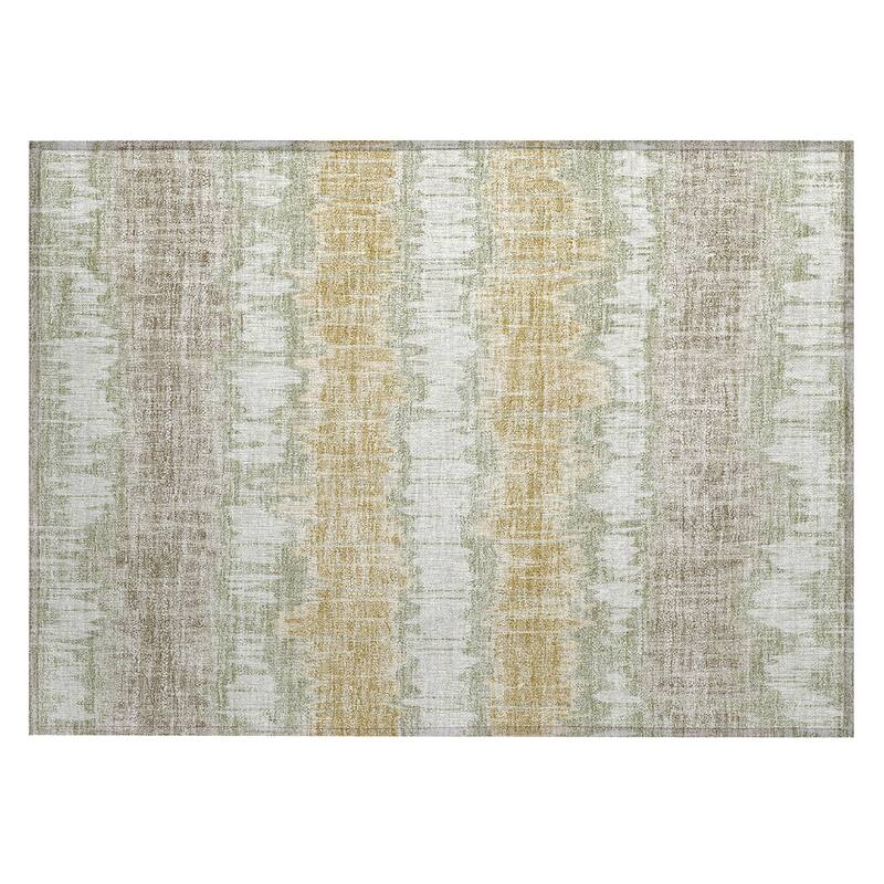 Machine Washable Indoor/ Outdoor Chantille Abstract Ombre Rug