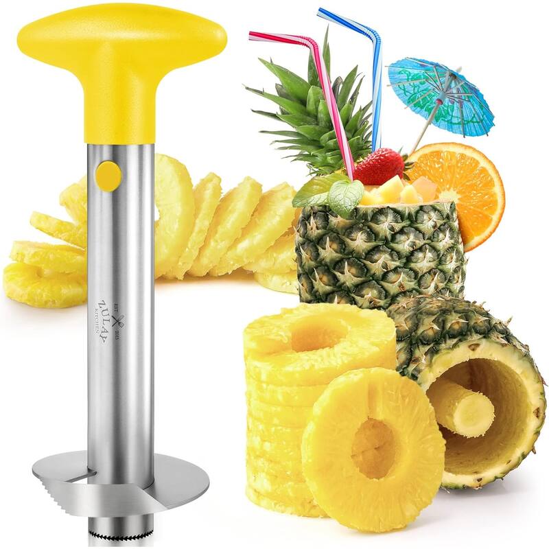 Zulay Kitchen Pineapple Cutter and Corer with Triple Reinforced Stainless Steel