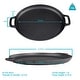 preview thumbnail 3 of 5, Sunnydaze Pre-Seasoned Cast Iron Pizza Pan with 2 Side Handles