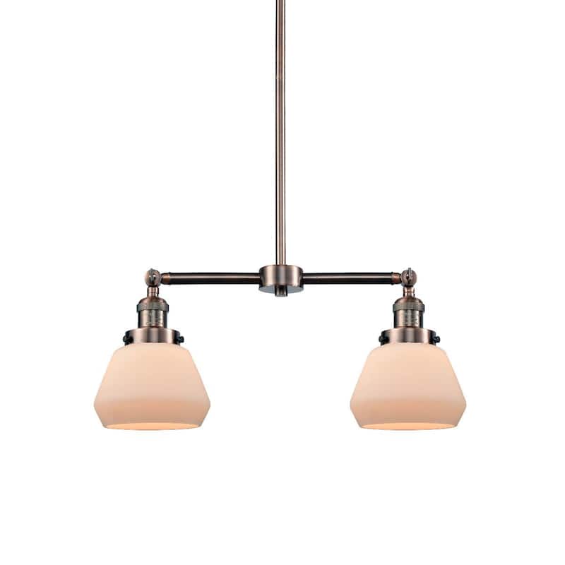 Innovations Lighting Fulton 2 Light 21" Wide Linear Chandelier