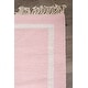 preview thumbnail 2 of 1, Cottage Home Pink 4 x 6 ft Rug - 4 x 6 ft