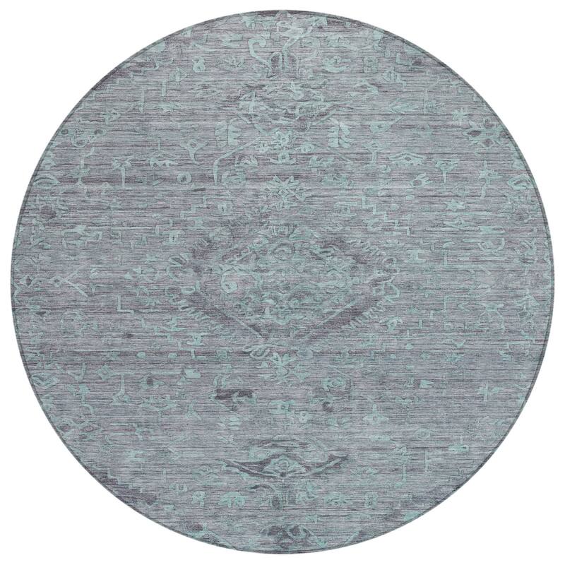 HomeRoots Floral Traditional Rectangle Outdoor Rug
