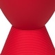 preview thumbnail 47 of 143, Boyd Round Side Table with Ribbed Design Base - Accent Hourglass End Table with Removable Lid for Living Room & Bedroom